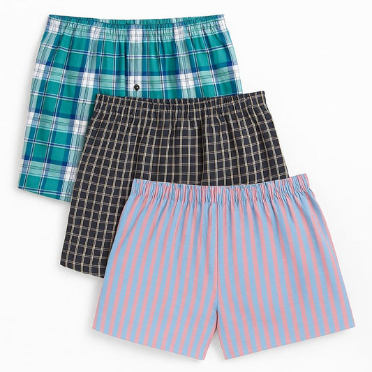 Pack of 3 Premium Woven Boxers