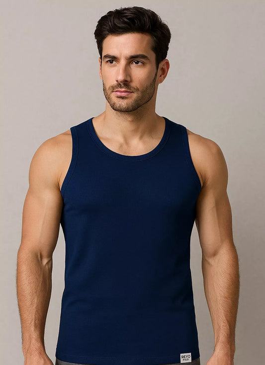 Men’s Cotton Sleeveless Vest – Pack of 3